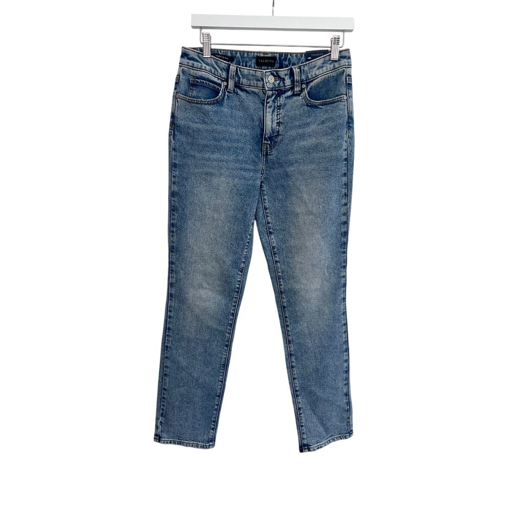Talbots Straight Leg Blue Denim Jeans Women's Size 4P Petite Casual Denim NWT